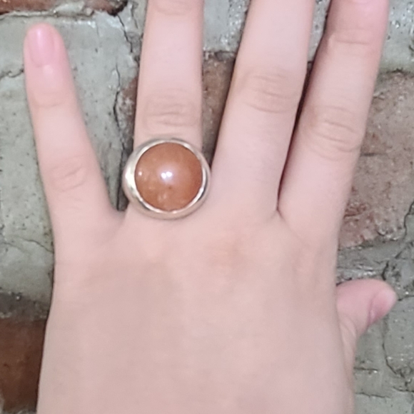 Sterling Silver Ring w/ Round Carnelian Stone - Picture 11 of 11